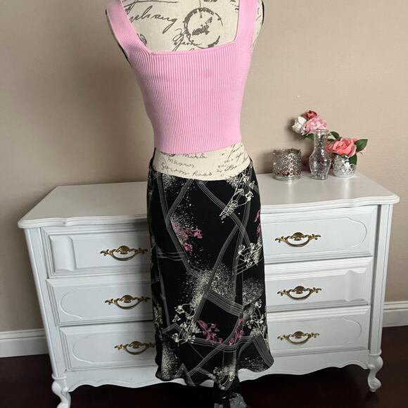 Y2k abstract print midi skirt - Picture 4 of 6